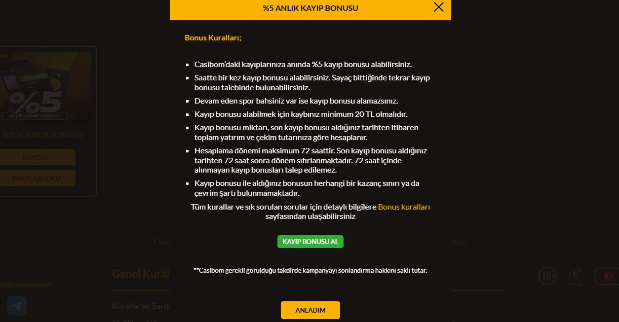 Casibom bonus